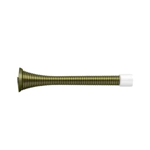 Baseboard Door Stop - Door Mount - 4" Brass/Antique Brass