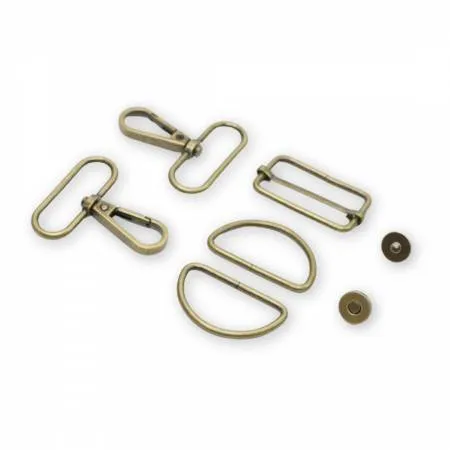 Basic Hardware Set 1.5" Antique Brass --- Sallie Tomato