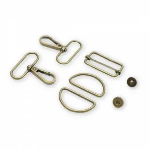 Basic Hardware Set 1.5" Antique Brass --- Sallie Tomato