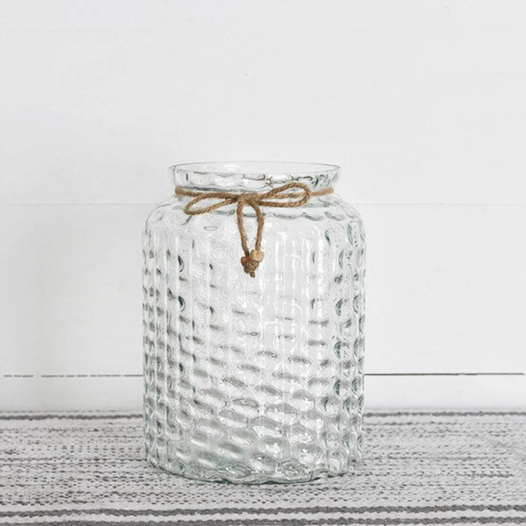 Bead and Tassel Glass Jar