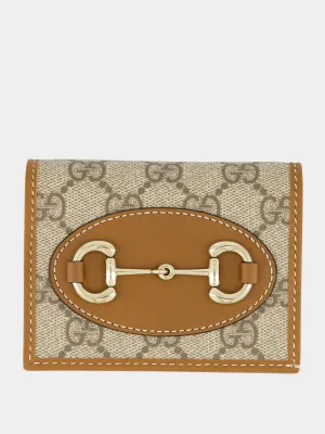 Beige GG Icon Mini Wallet