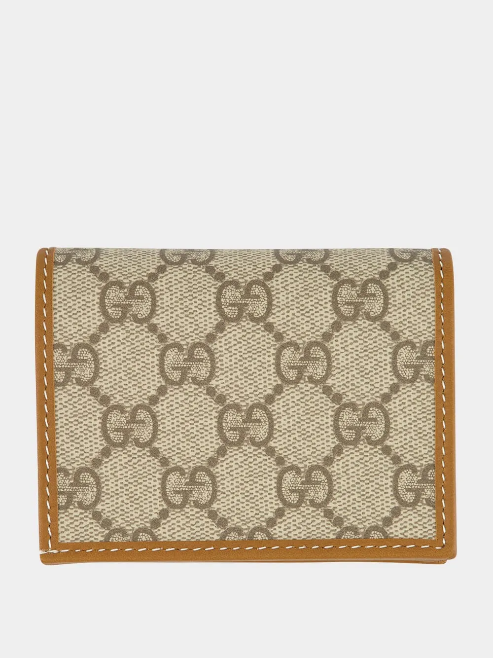 Beige GG Icon Mini Wallet