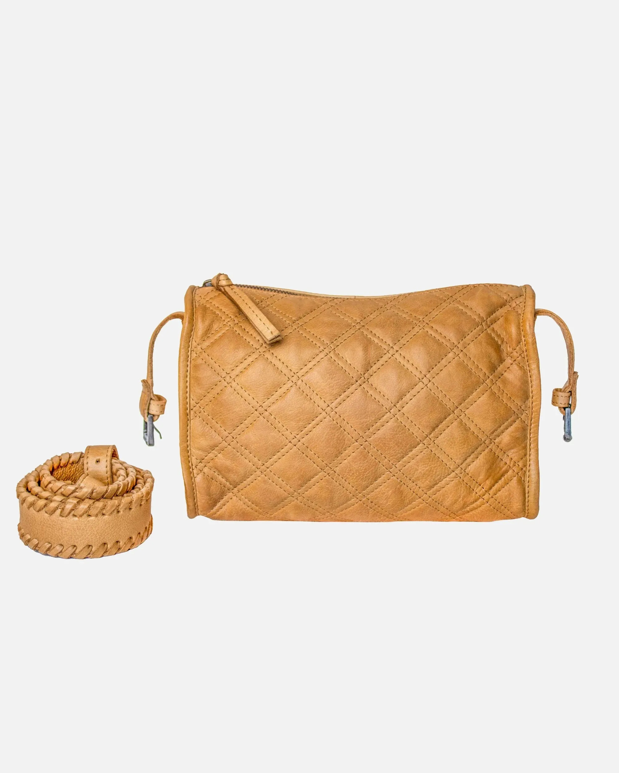 Beker | Diamond-Patterned Crossbody Bag