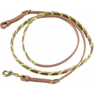 Berlin Custom Leather Paracord Laced Barrel Rein