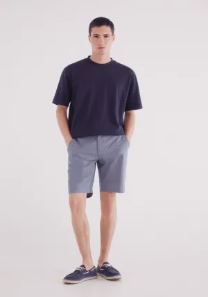 Bermuda Structure Color Comfort Fit - Blue