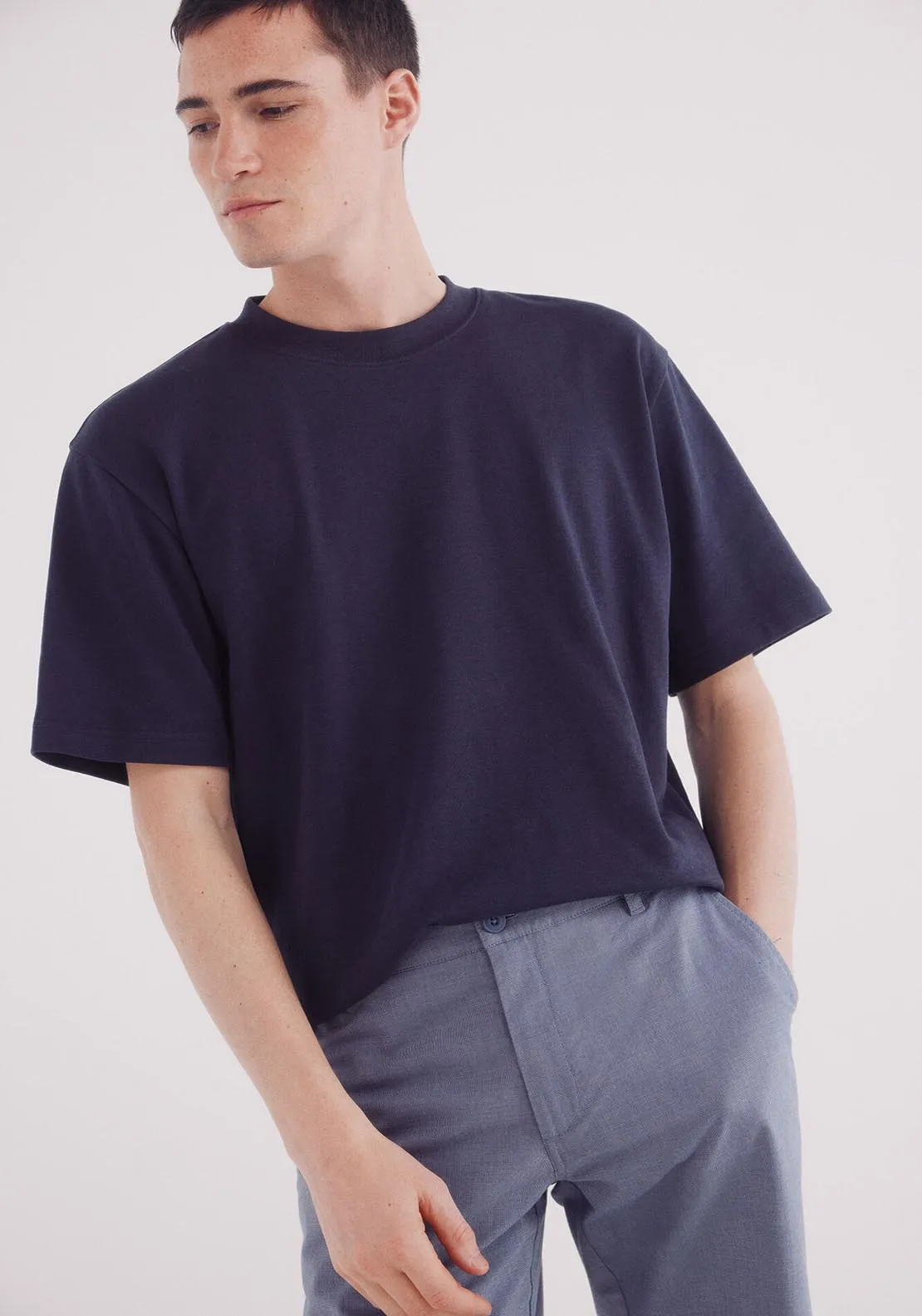Bermuda Structure Color Comfort Fit - Blue
