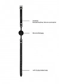 Black & White Silicone Ball Gag