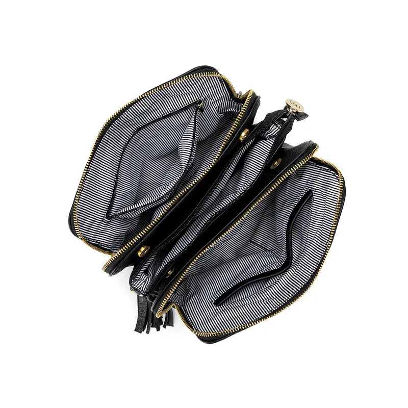 Black Caviar Parker Crossbody Bag Black