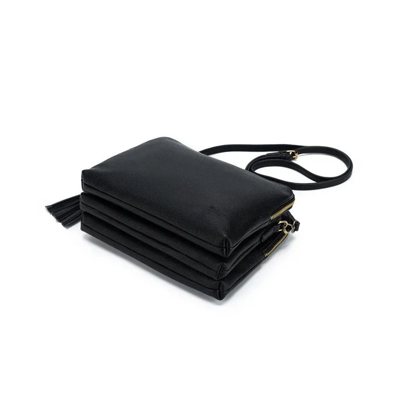 Black Caviar Parker Crossbody Bag Black
