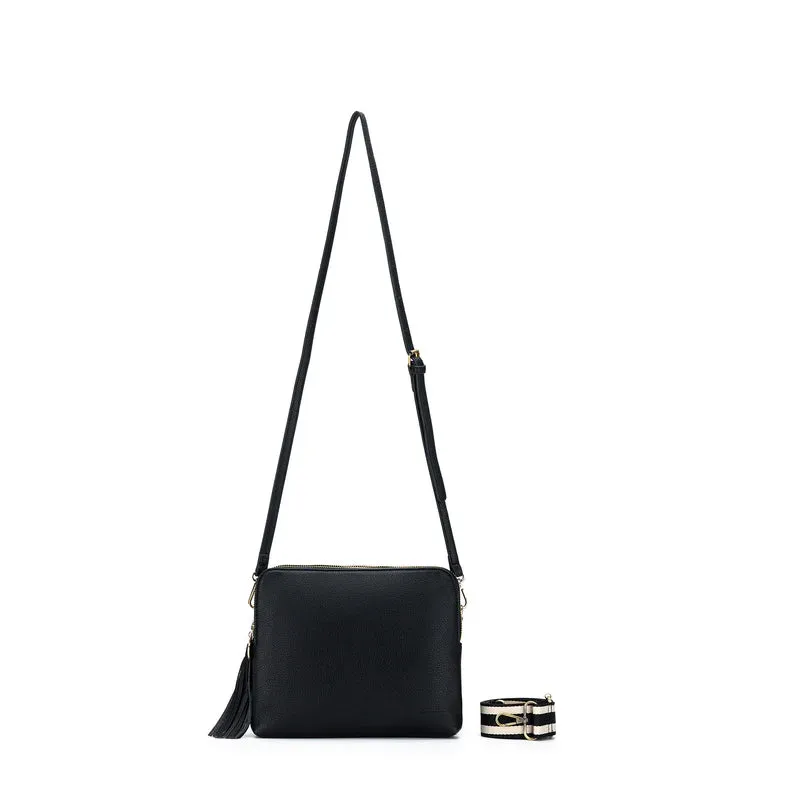Black Caviar Parker Crossbody Bag Black