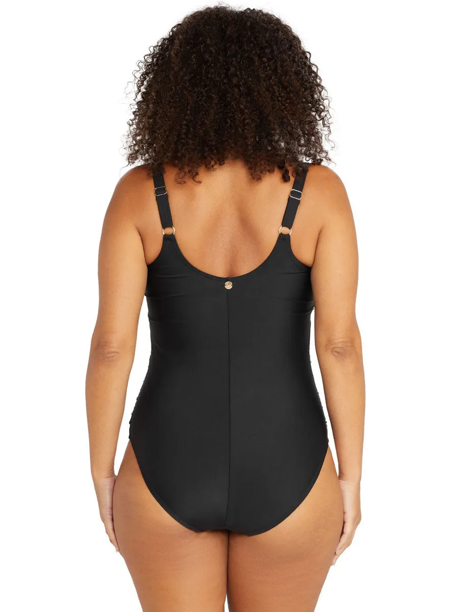 Black Hues Delacroix One Piece in Black