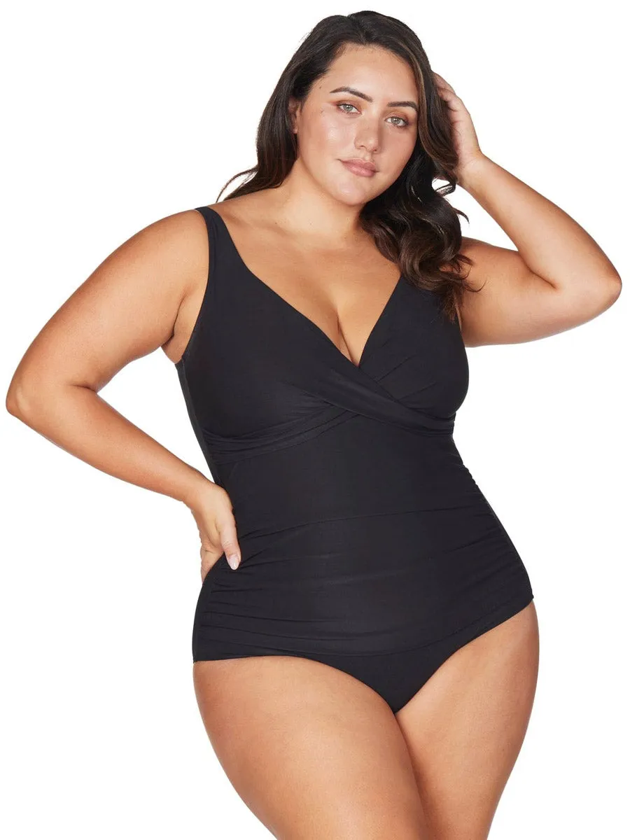 Black Hues Delacroix One Piece in Black