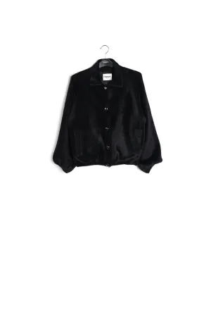 Black knitted short jacket