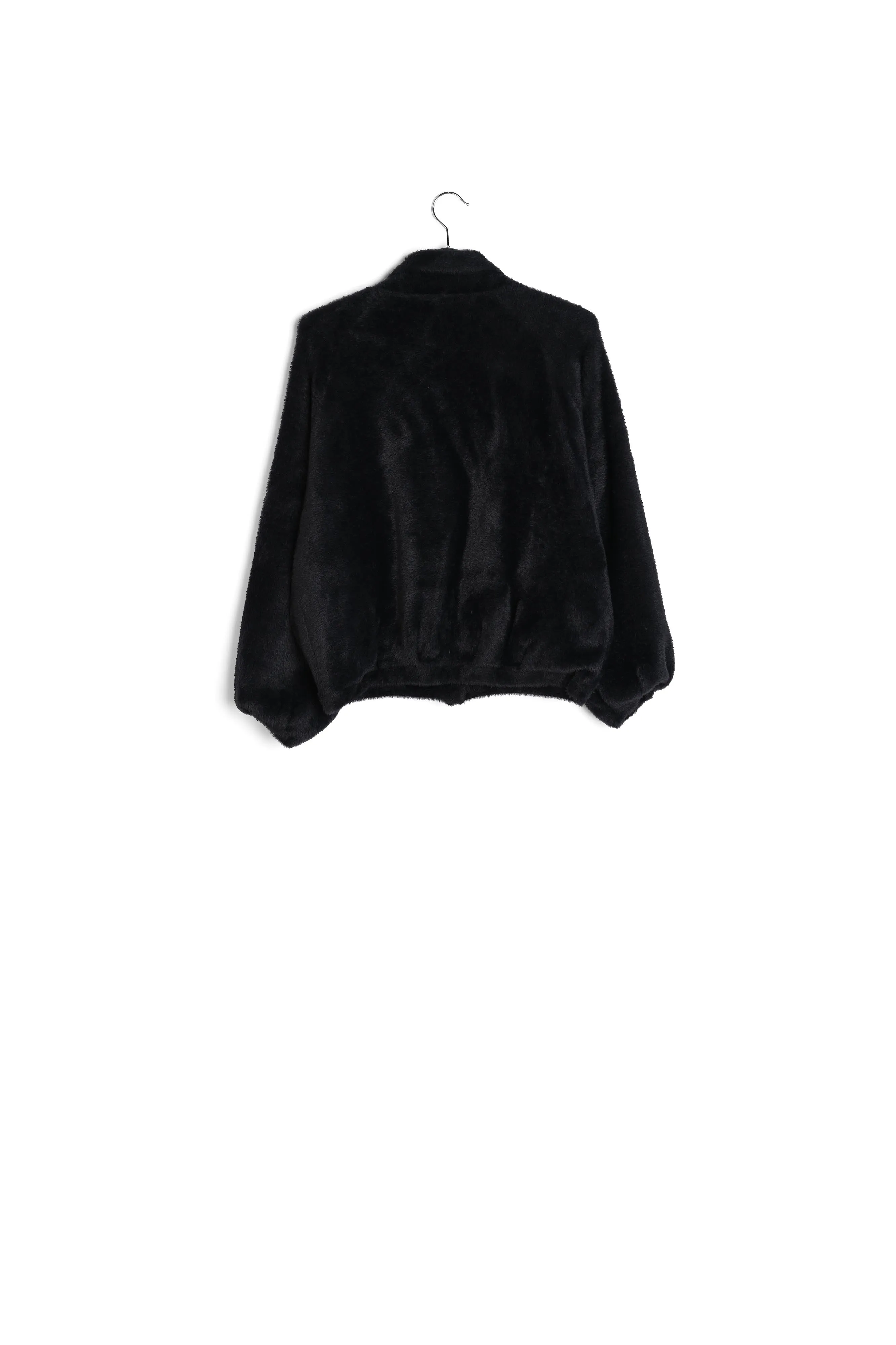 Black knitted short jacket