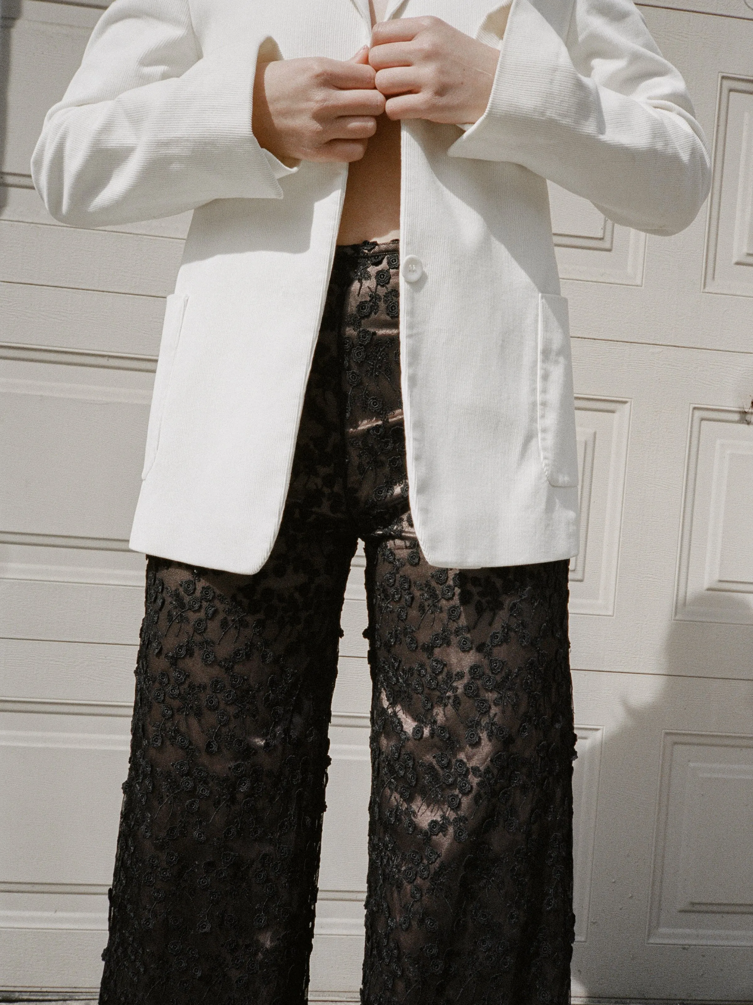 Black Lace Cocktail Pants