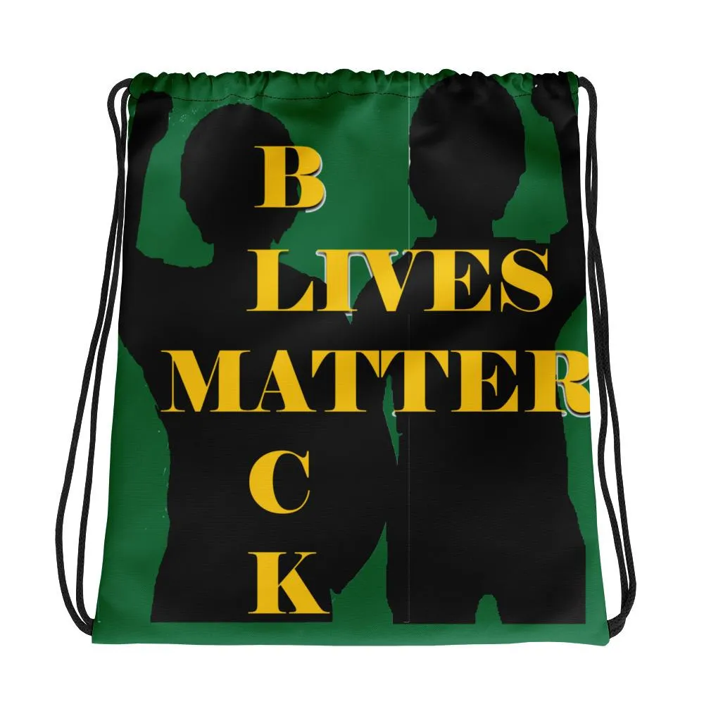 Black Lives Matter Drawstring bag