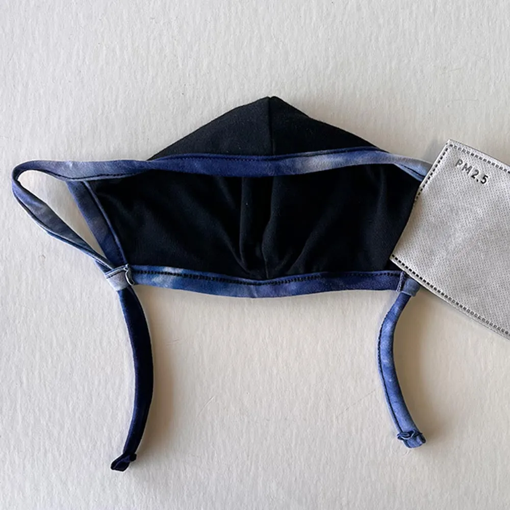 Black w/ Pocket | Navy Tie Dye (50/50)
