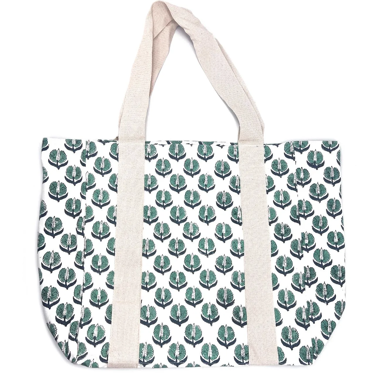 Block-Printed Canvas Bags