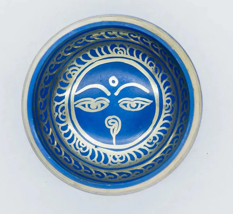 Blue Singing Bowl Tibetan Handmade