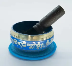 Blue Singing Bowl Tibetan Handmade
