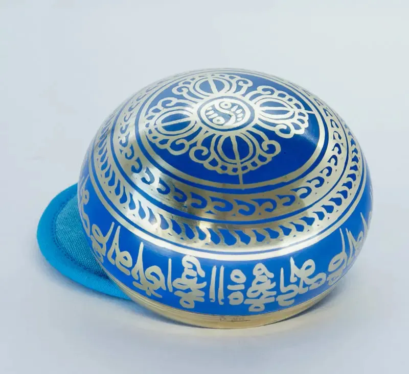 Blue Singing Bowl Tibetan Handmade