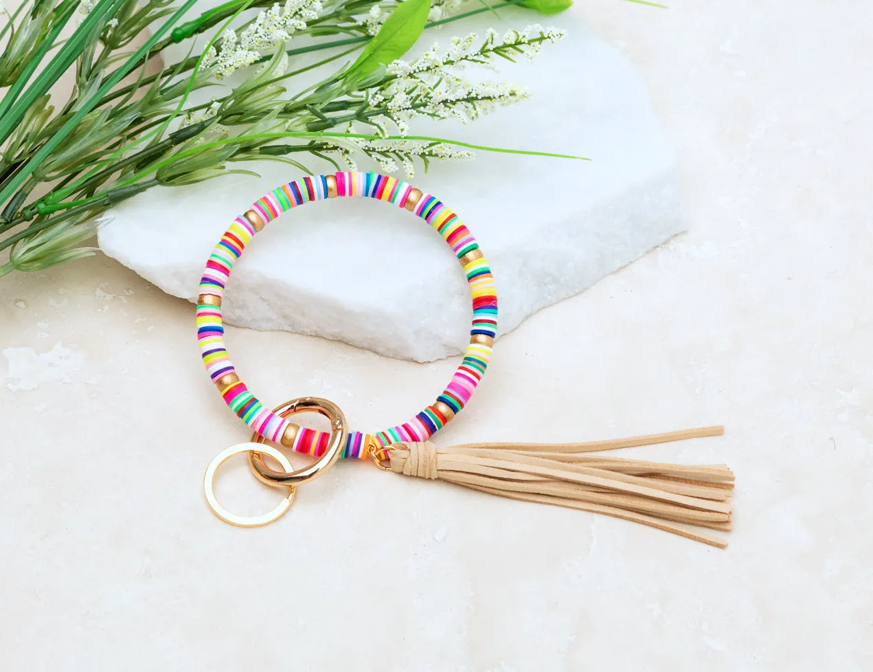 Boho Key Ring Bracelet
