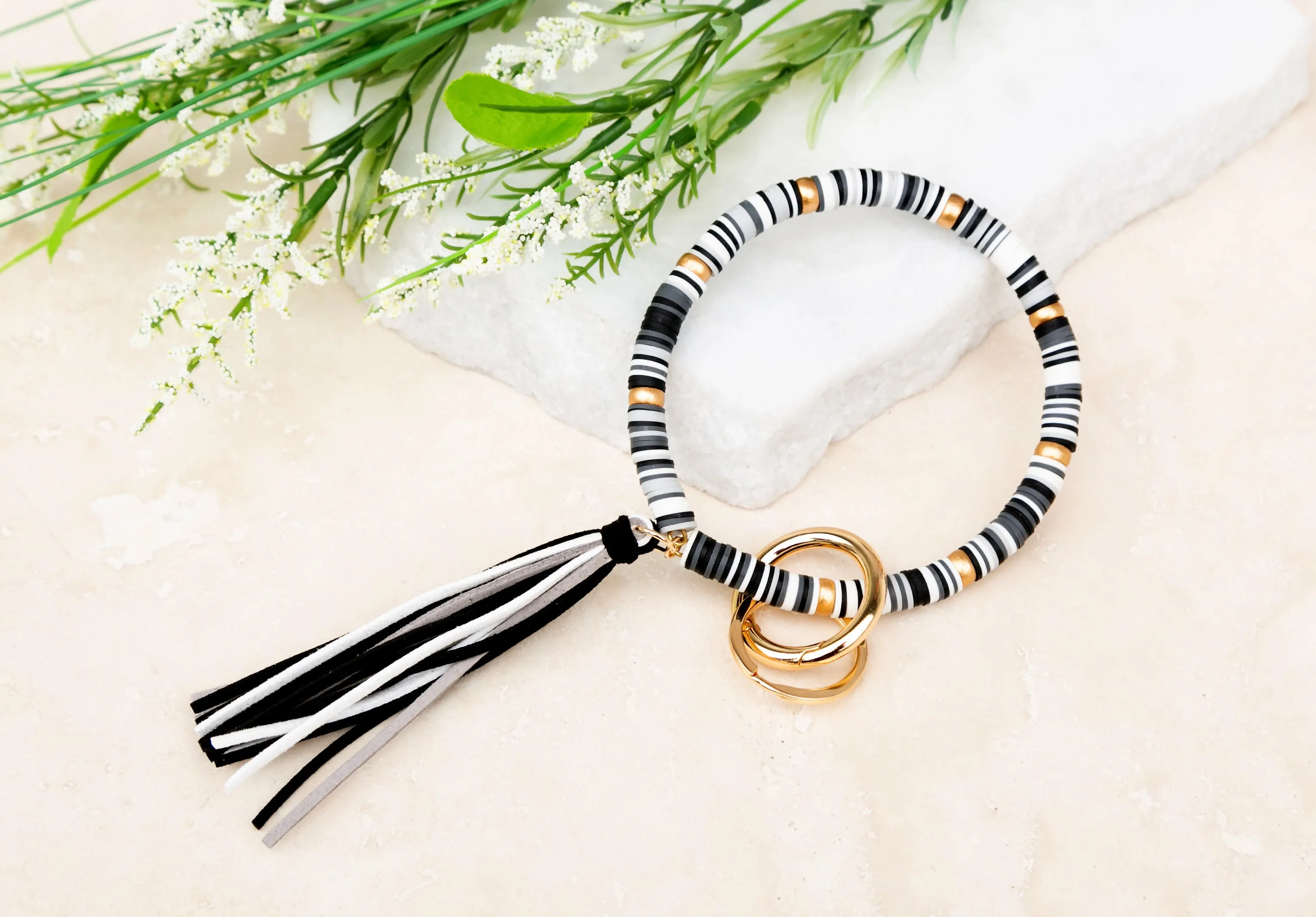 Boho Key Ring Bracelet