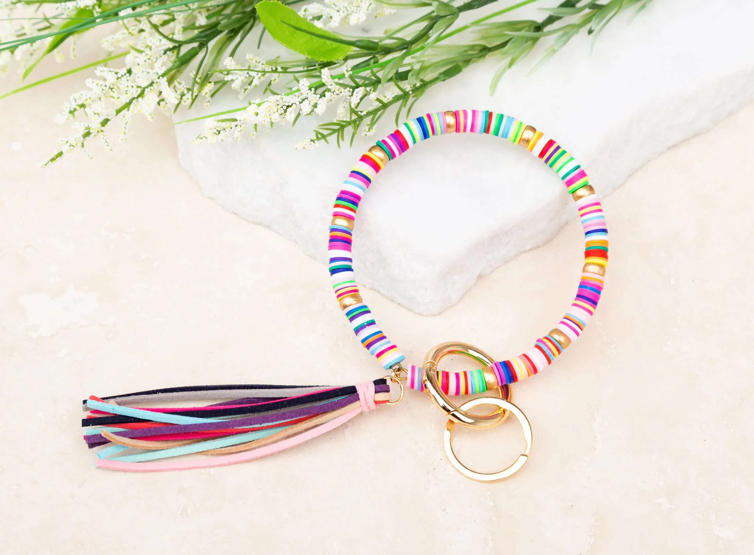 Boho Key Ring Bracelet