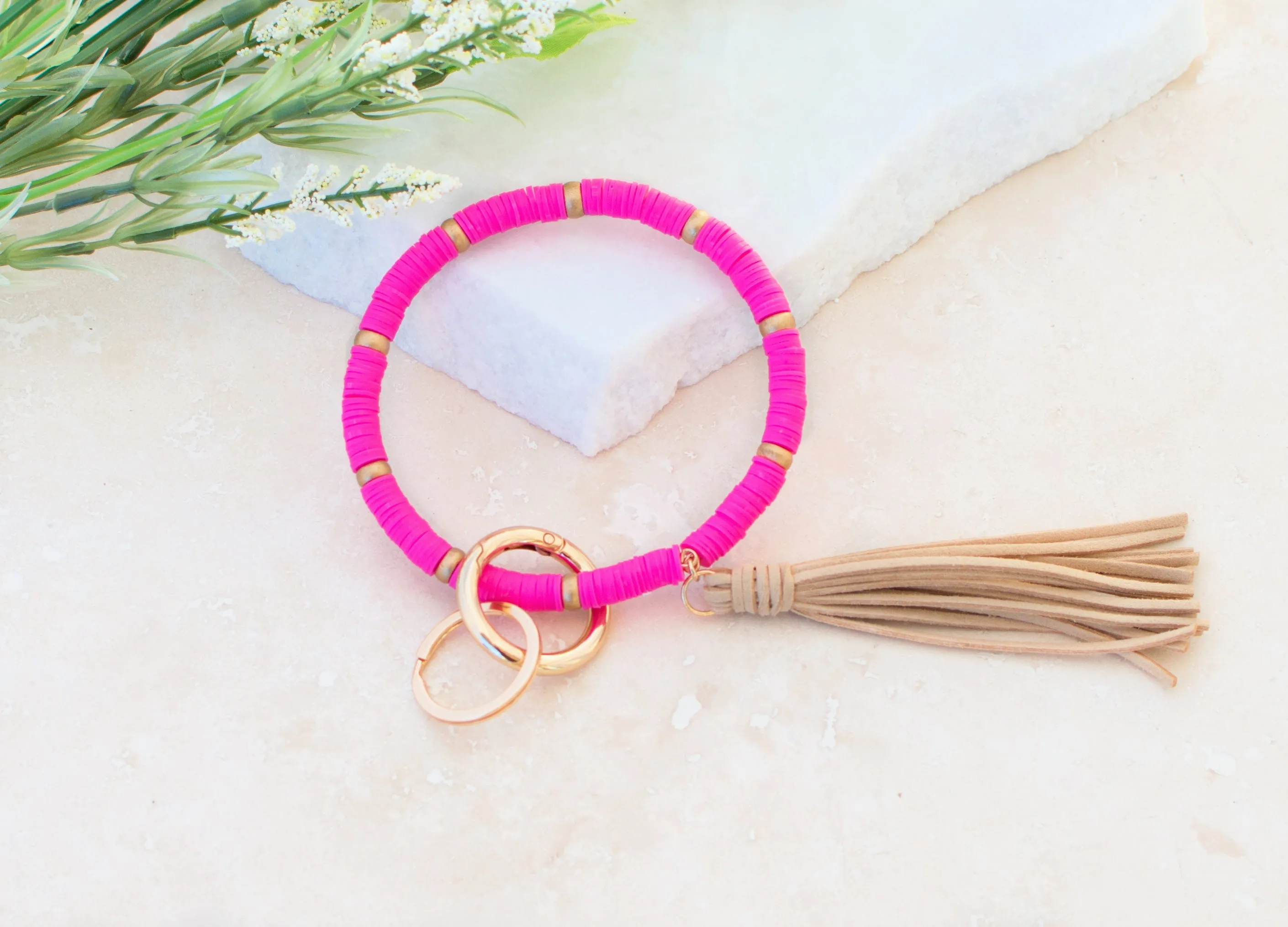 Boho Key Ring Bracelet