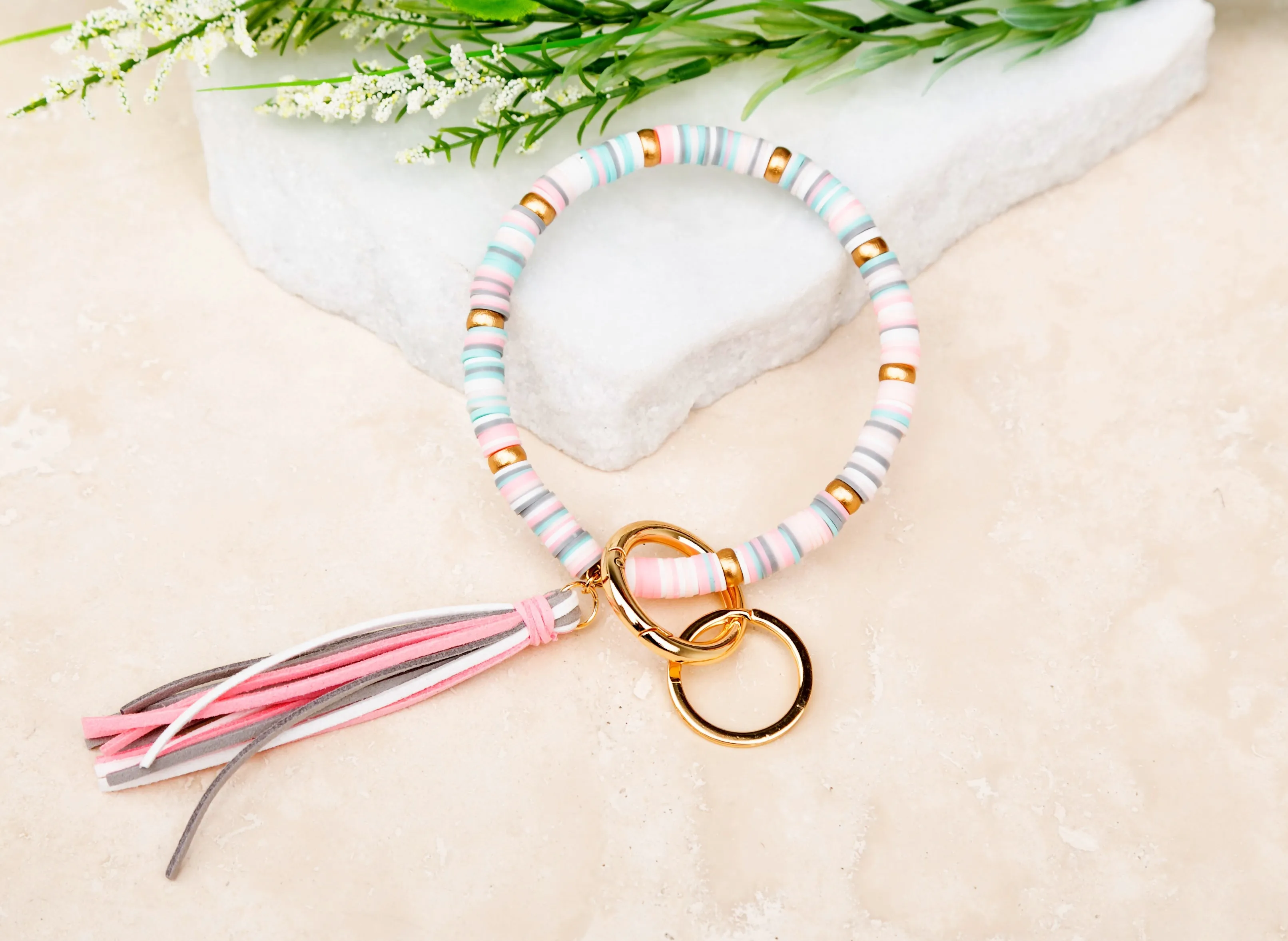 Boho Key Ring Bracelet