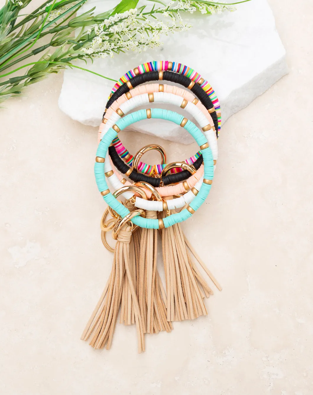 Boho Key Ring Bracelet