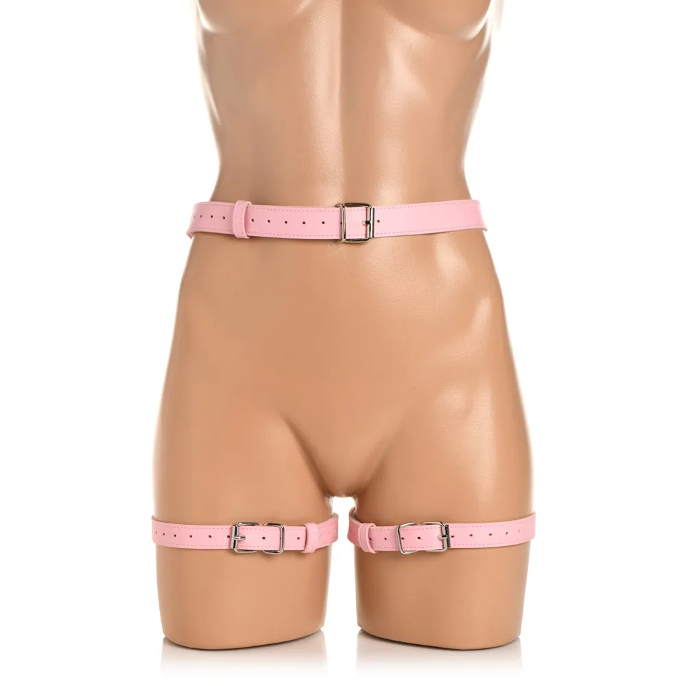 Bondage Harness W/ Bows - M/L - Pink