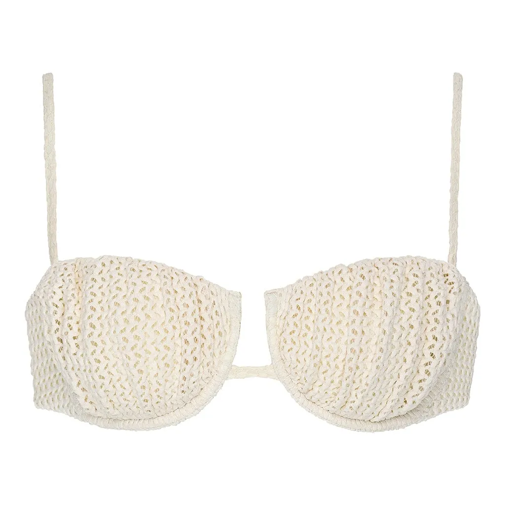 Bone Crochet Petal Bikini Top
