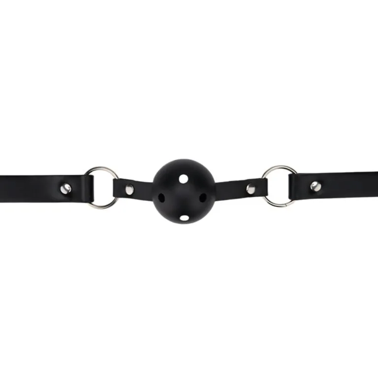 Bound to Play Breathable Ball Gag - Adjustable 4.5cm Gag for Beginners & Power Play, Red/Black