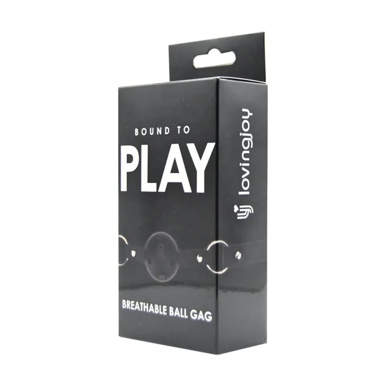 Bound to Play Breathable Ball Gag - Adjustable 4.5cm Gag for Beginners & Power Play, Red/Black