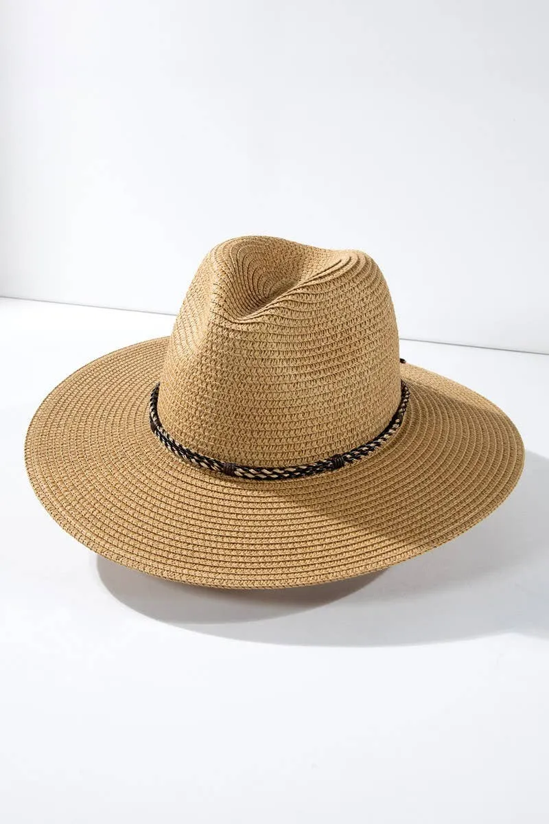 Braided Double Band Panama Hat