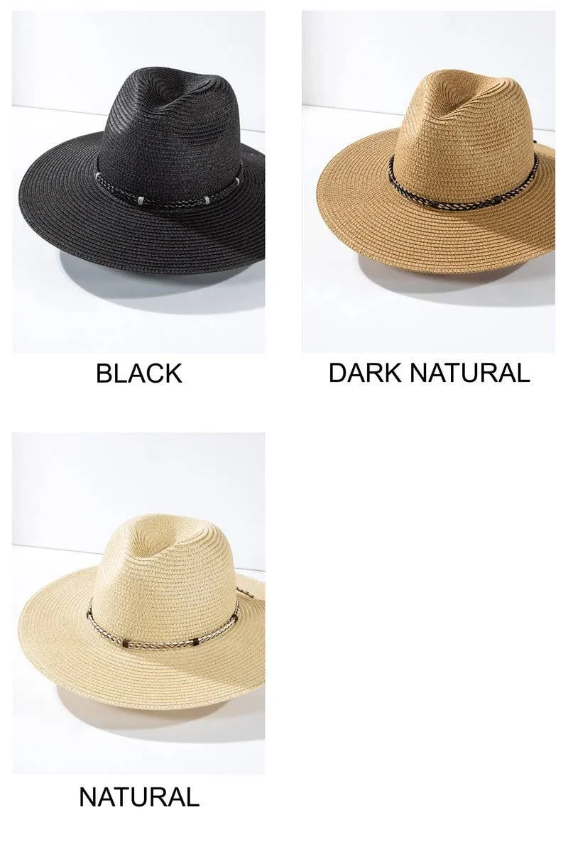 Braided Double Band Panama Hat