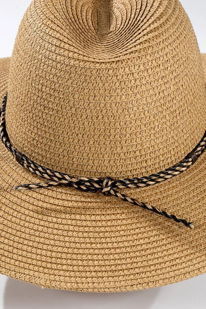 Braided Double Band Panama Hat
