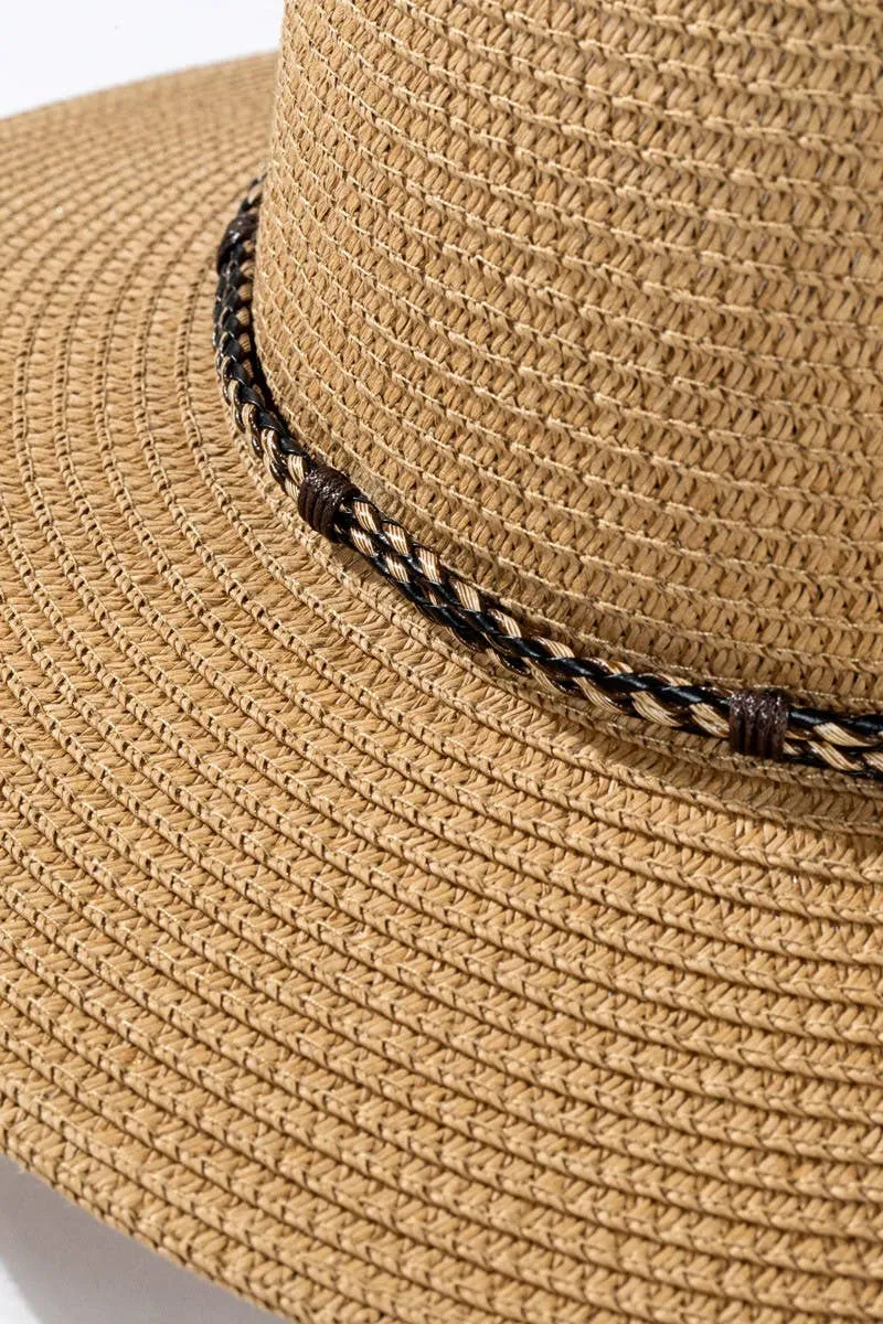 Braided Double Band Panama Hat
