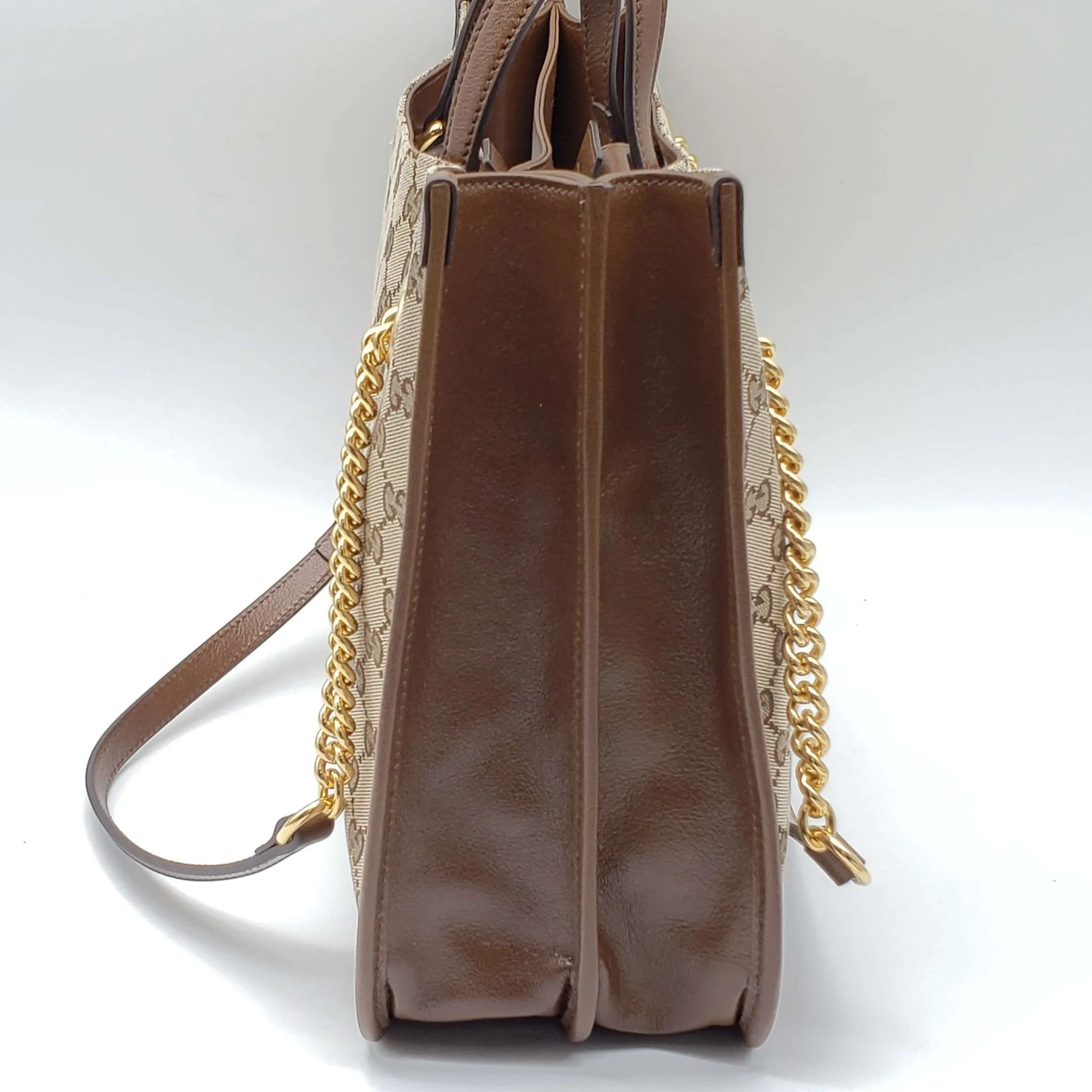 Brand New 1955 Gucci Horsebit Large GG Tote Bag