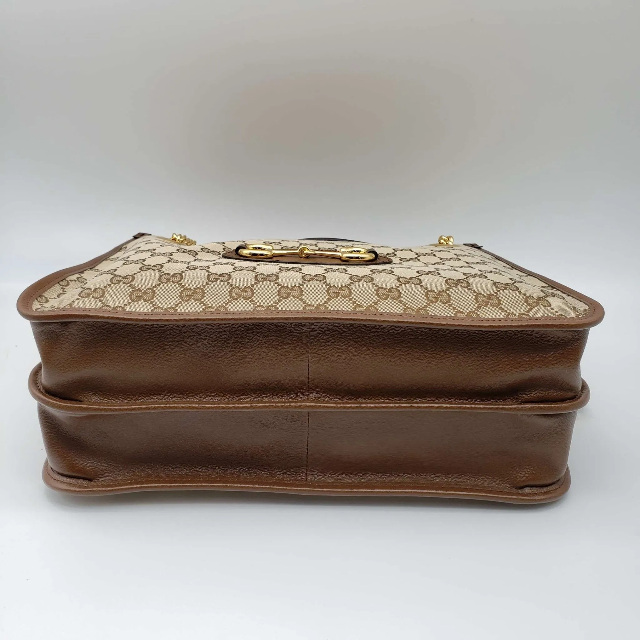 Brand New 1955 Gucci Horsebit Large GG Tote Bag