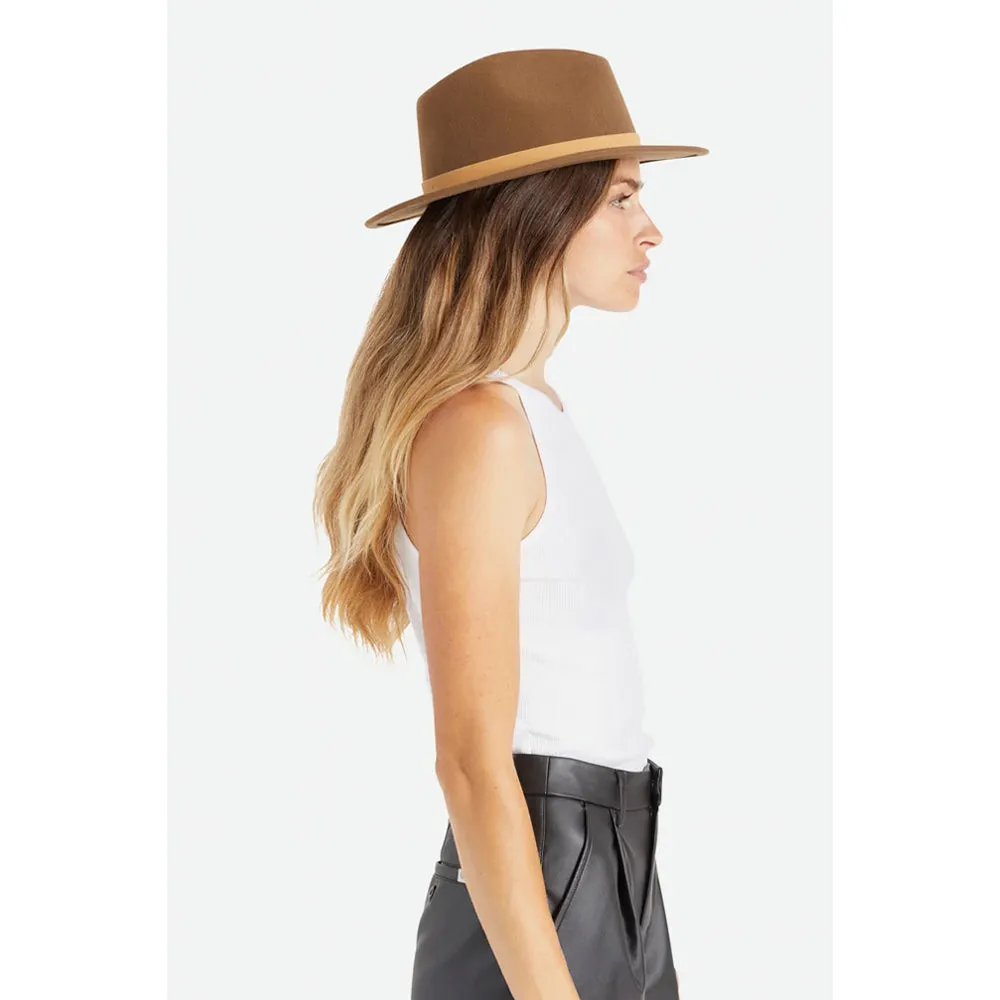 Brixton - Messer Fedora - Fedora Hat - Desert Palm/Natural
