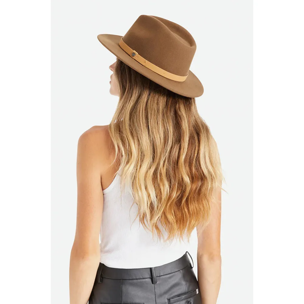 Brixton - Messer Fedora - Fedora Hat - Desert Palm/Natural