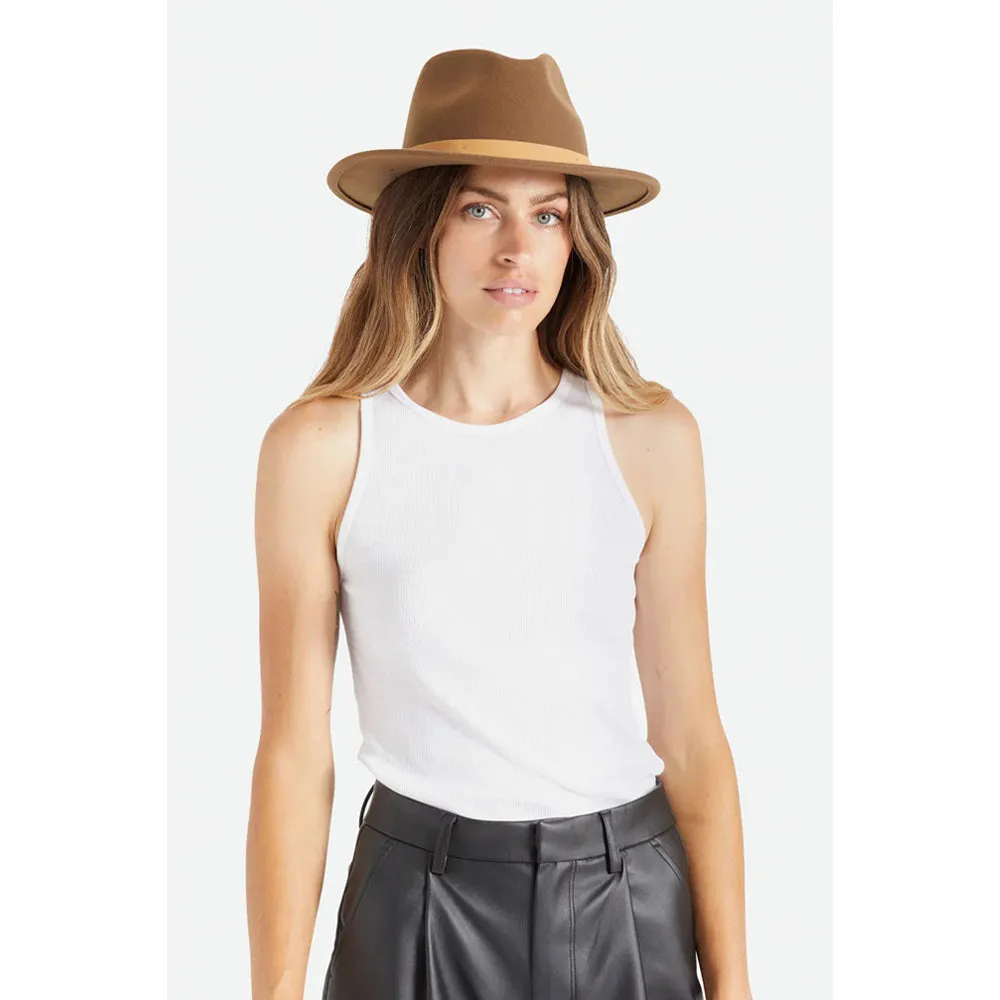 Brixton - Messer Fedora - Fedora Hat - Desert Palm/Natural