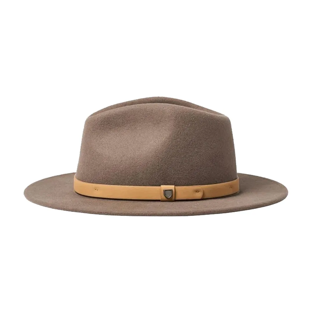 Brixton - Messer Fedora - Fedora Hat - Desert Palm/Natural