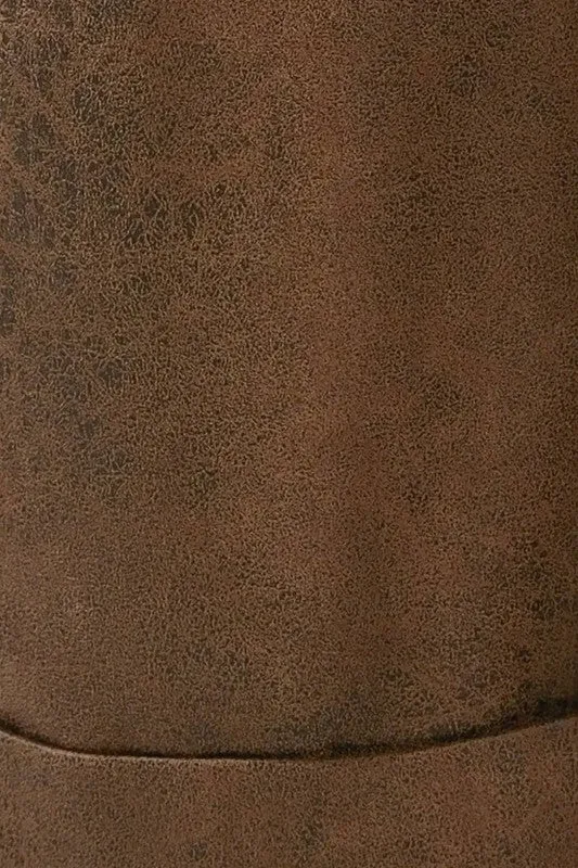 Brown Faux Leather Pants