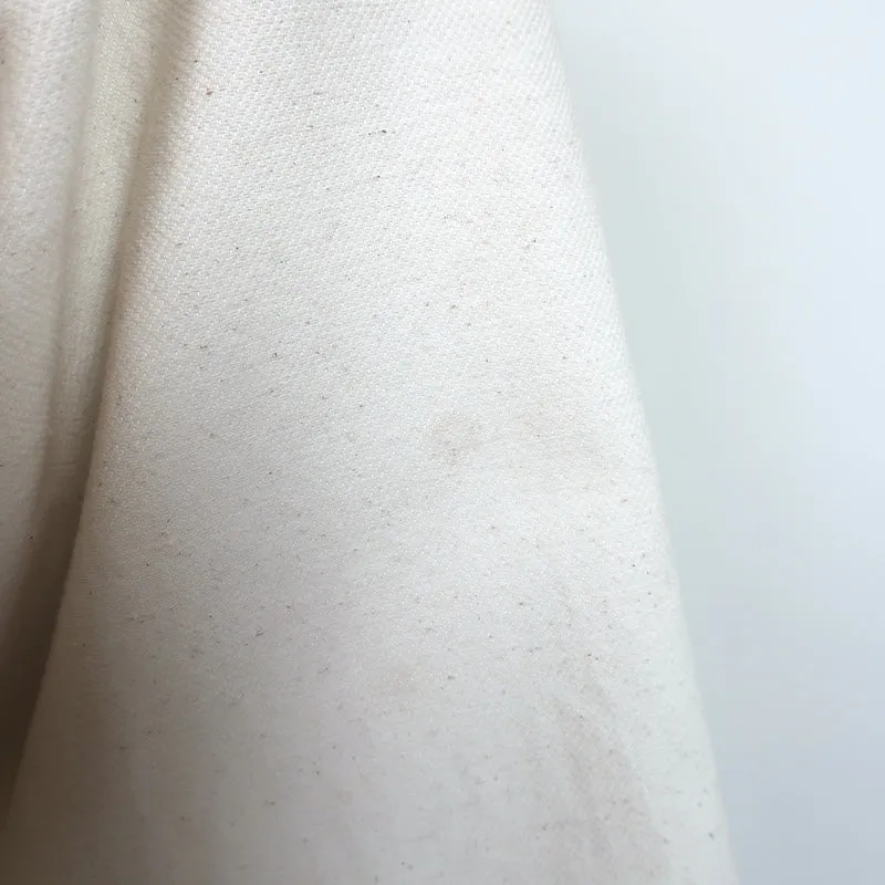 Brunello Cucinelli Drawstring-Waist Jacket Ecru Cotton Canvas Size 42