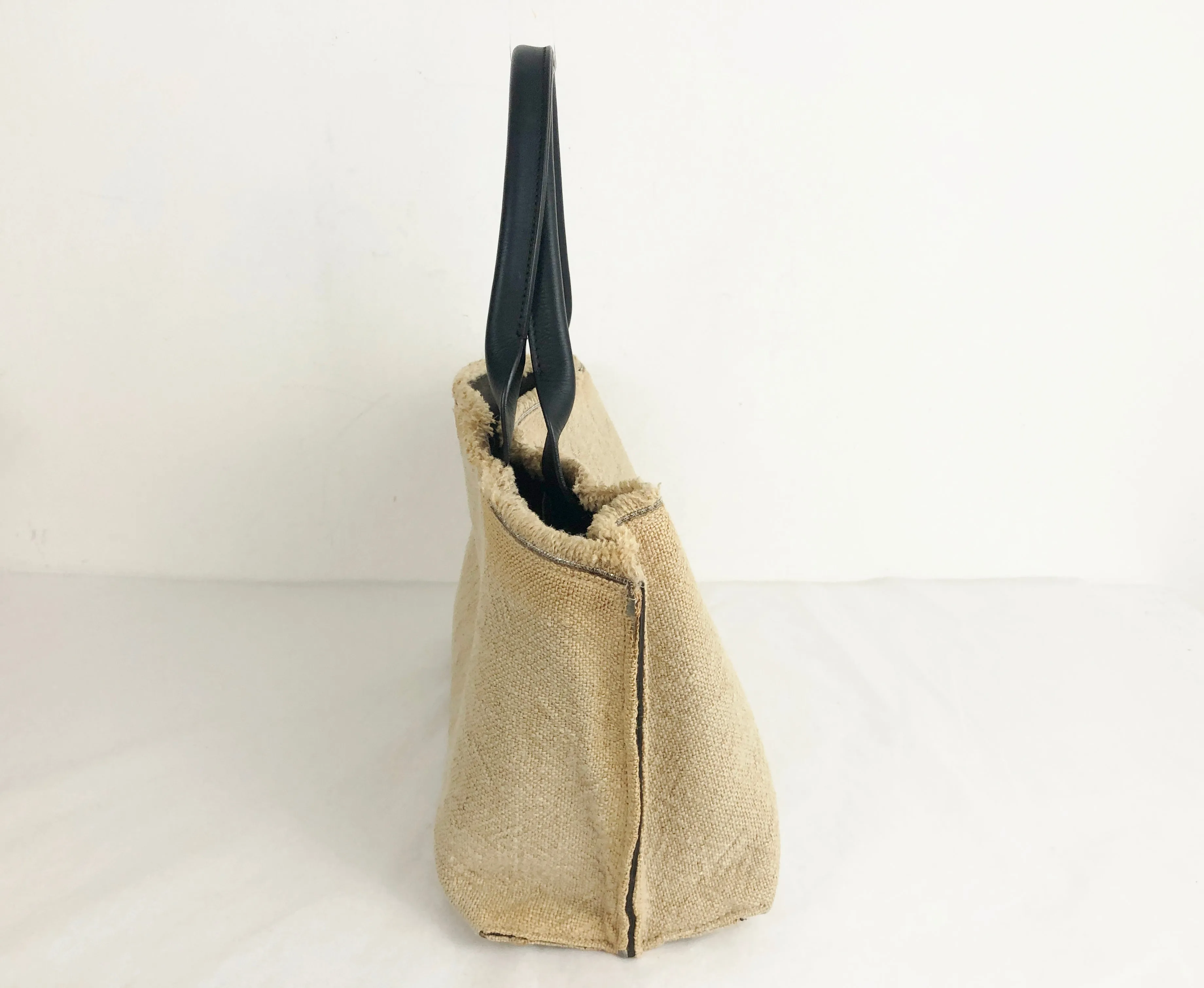 Brunello Cucinelli Monili Trim Canvas Tote