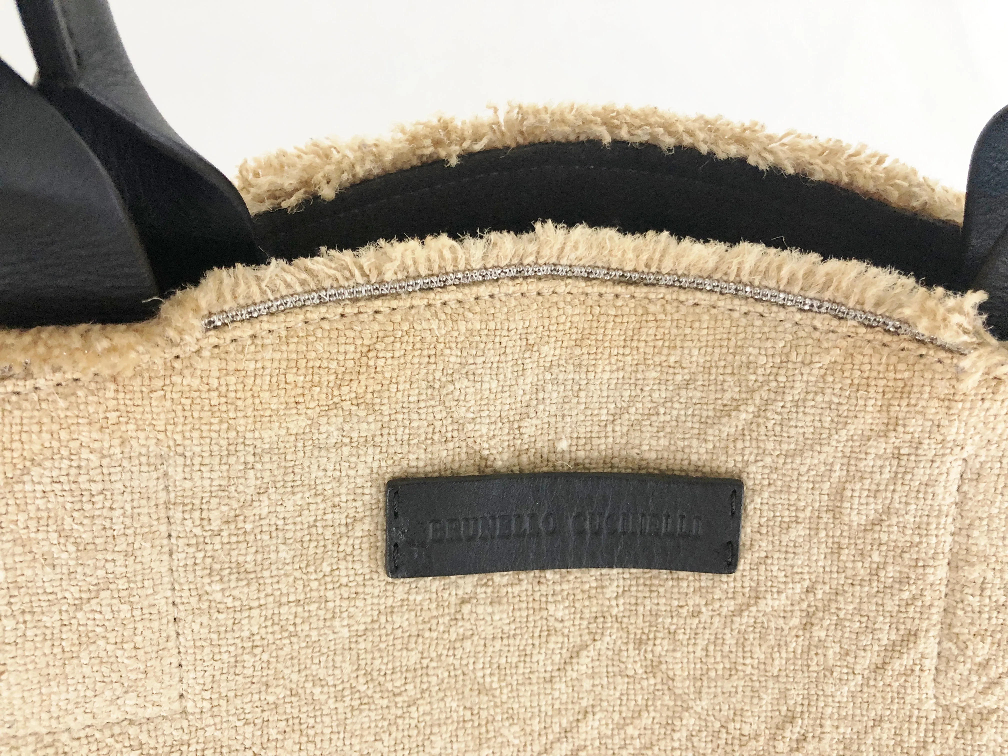 Brunello Cucinelli Monili Trim Canvas Tote