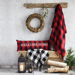 Buffalo Check Welcome Home Long Pillow